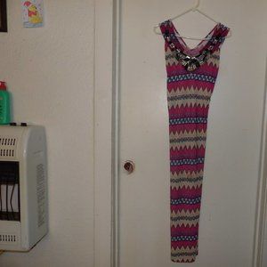 Unbranded Silk Blend Beaded Dress Sz S